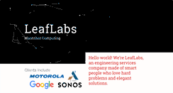 Desktop Screenshot of leaflabs.com